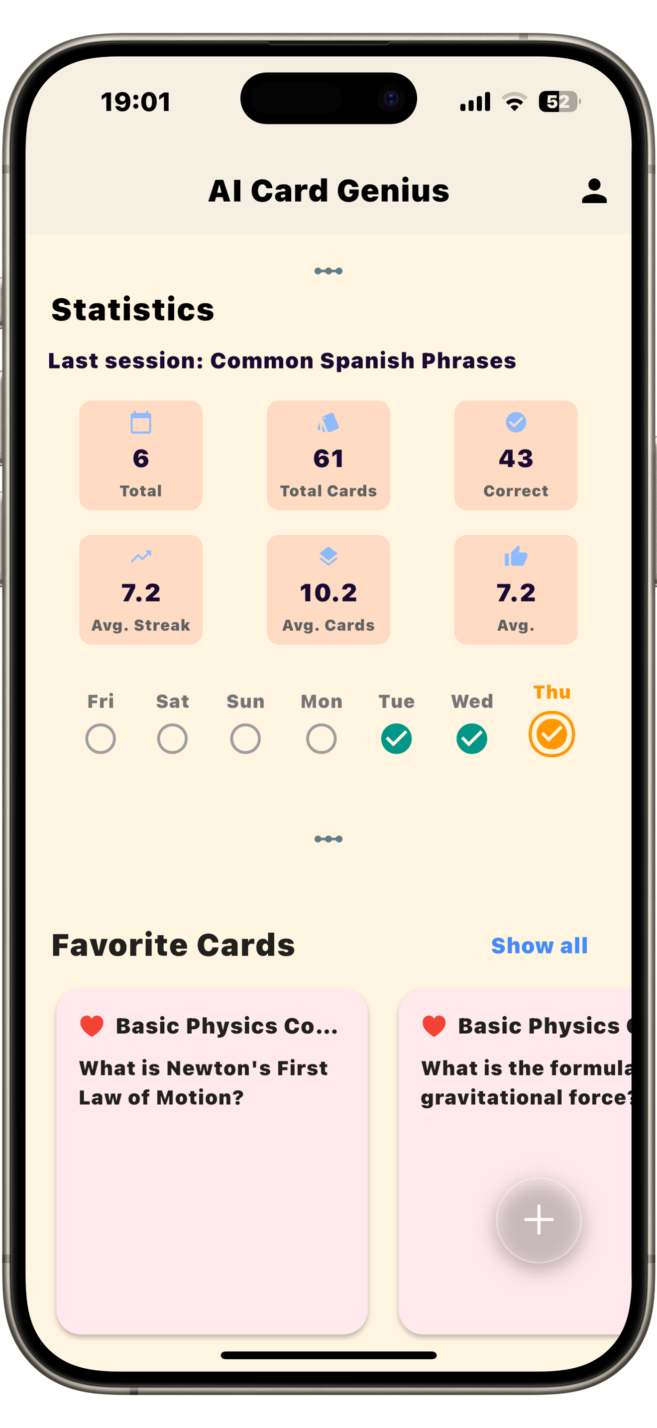 AI Card Genius Screenshot